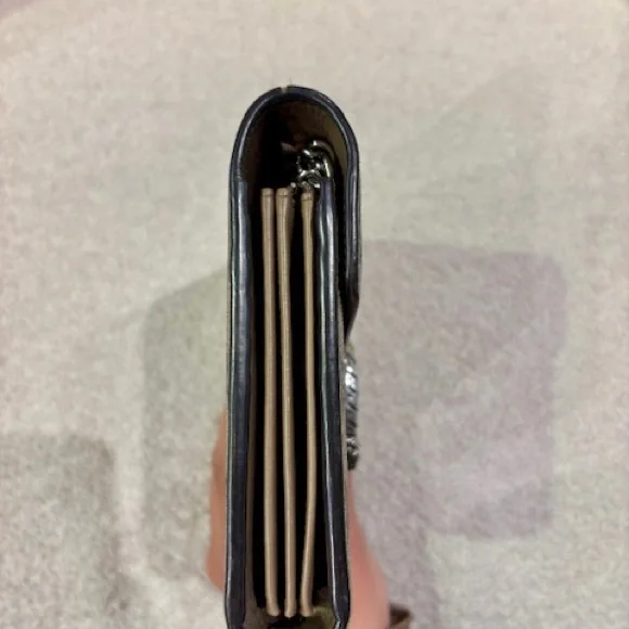 Gucci Cream and Gray Clutch with Dionysus Detail - Picture 6 of 7